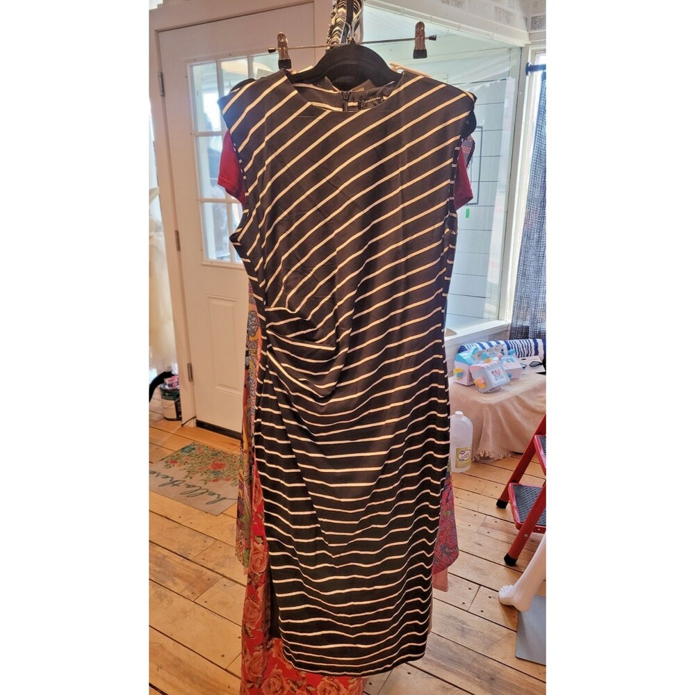 Black Asymmetrical Dress By Pretty Garden, Size XL